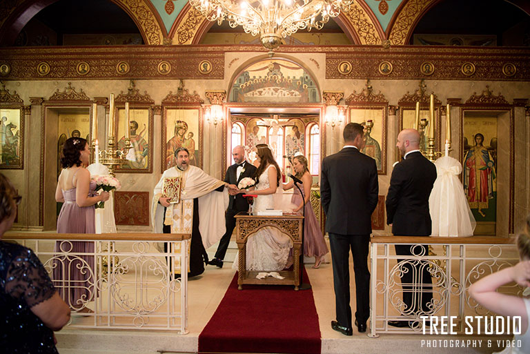 Christina and Andrei's Wedding Ceremony at St Eustathios