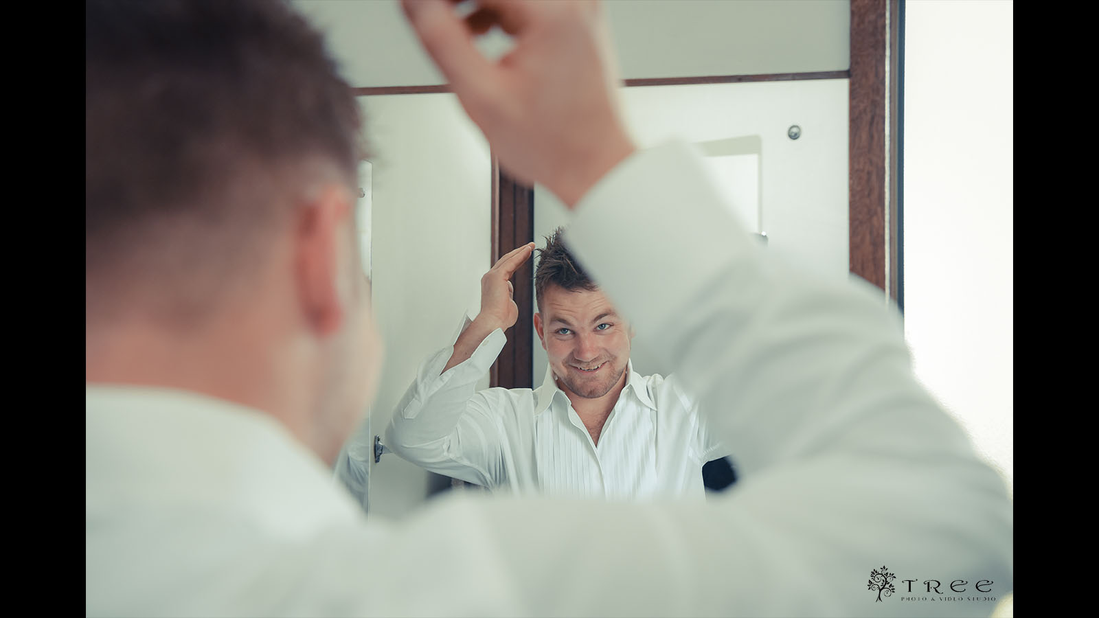 Groom Getting Ready