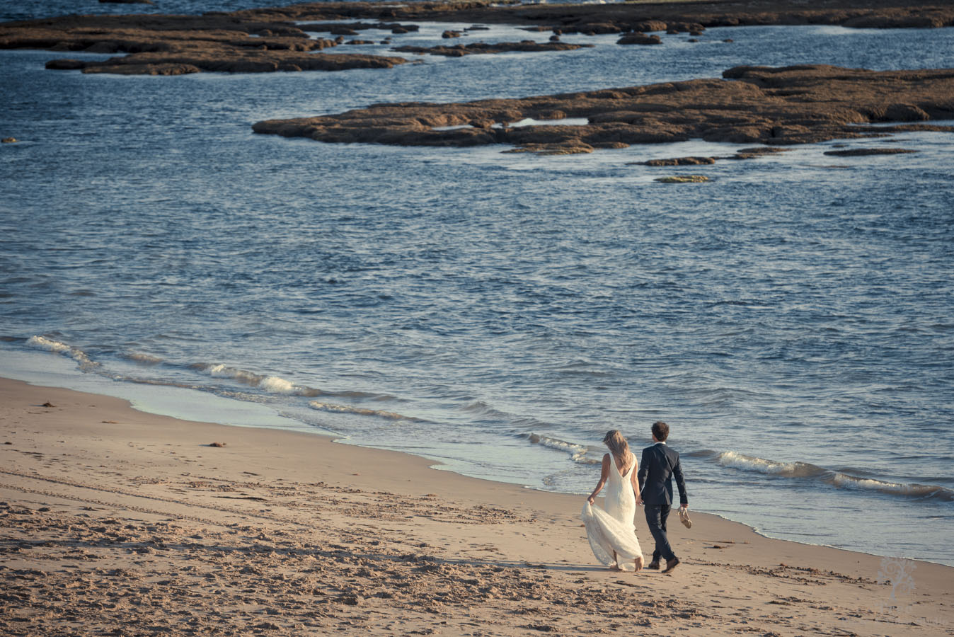 all smiles sorrento beach wedding photo