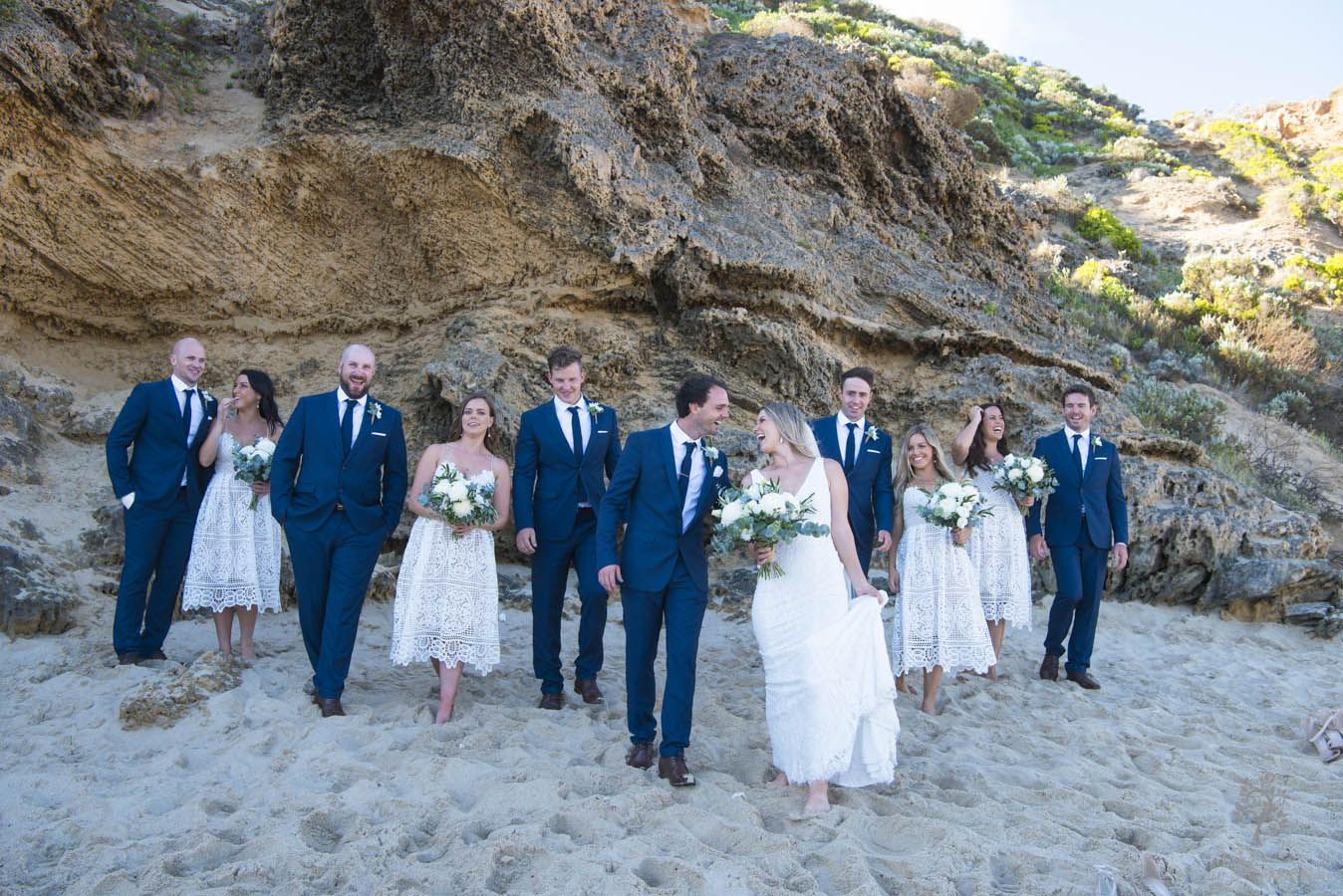 all smiles sorrento bridal party