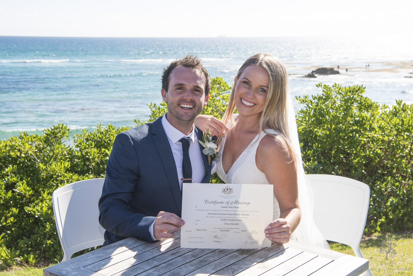 all smiles sorrento ocean beach wedding