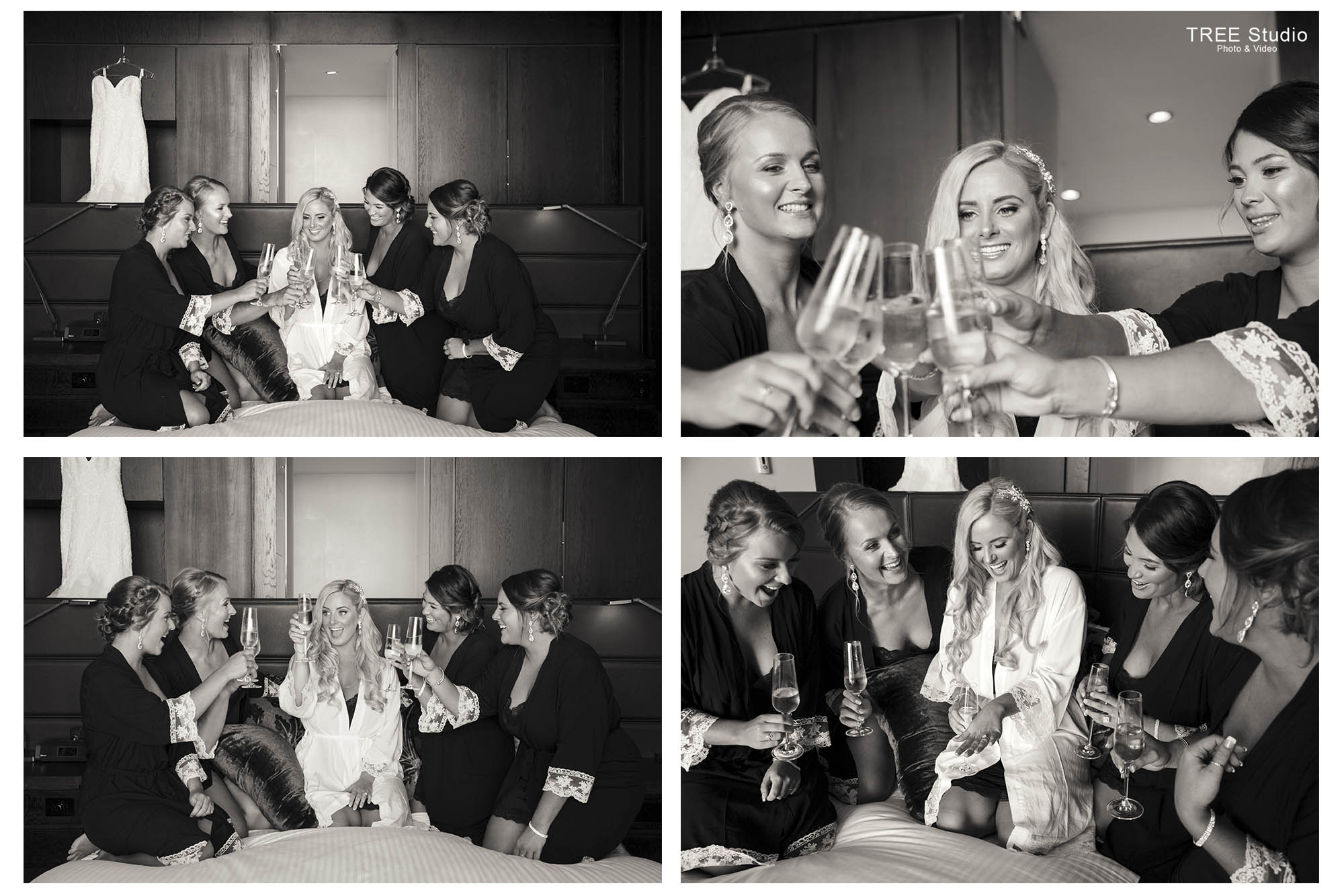 Bride with her bridesmaid