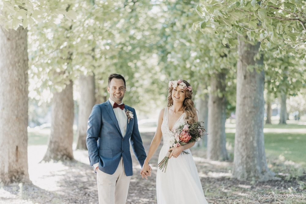 Emily and Steve's Wedding Ceremony at Fitzroy Garden