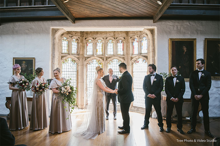 Melbourne Wedding Ceremony Location Montsalvat