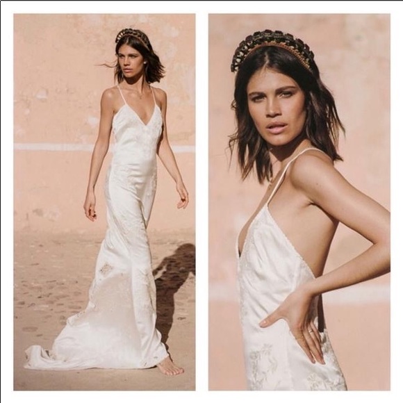 Odette silk slip gown hotsell