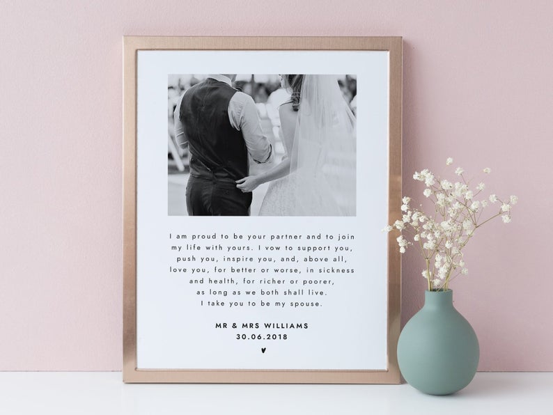 Wedding Vows with Frame