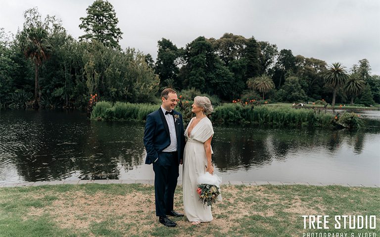 Melbourne wedding photographer takes photo of couples portrait