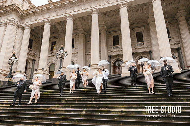 Melbourne wedding photographer takes photo of staircase